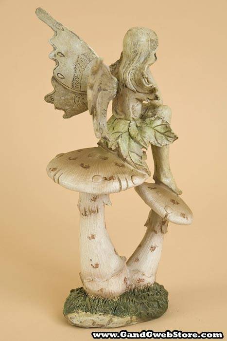 12" Fairy On Mushroom