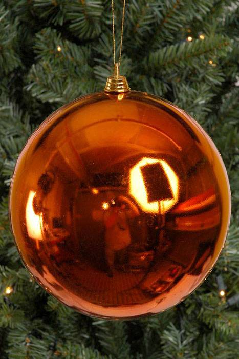 200mm Shiny Plastic Ball Copper