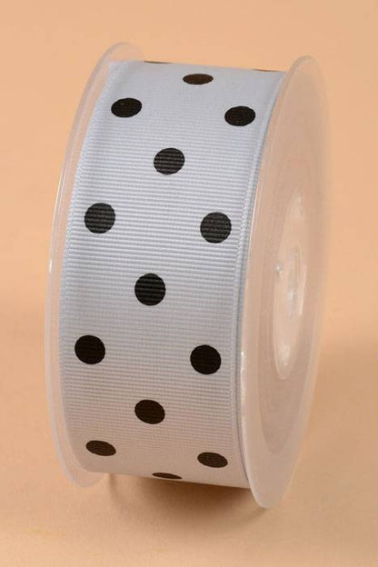 1-1/2" X 17yds Grosgrain Shell Grey/black