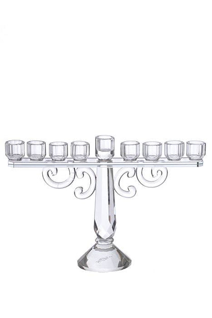 14" X 9.5" Crystal 9-lite Candle Holder Clear