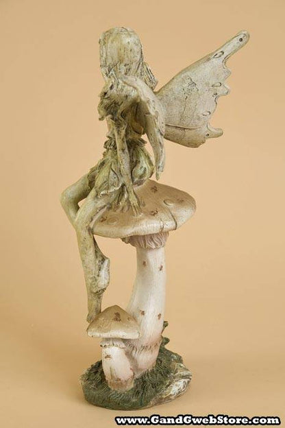 12" Fairy On Mushroom