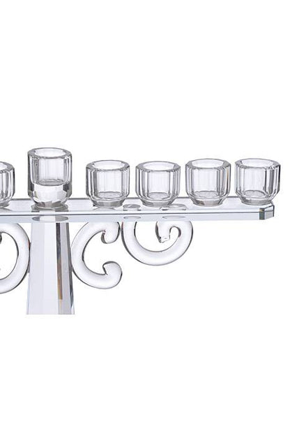 14" X 9.5" Crystal 9-lite Candle Holder Clear