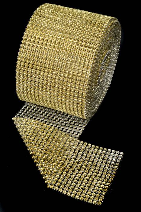 4.5" X 10yds Diamond Wrap Gold
