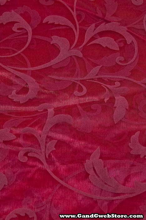 25" X 3yds Sheer Damask Sheet Fuchsia