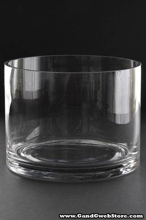 8" X 6" Cylinder Glass Vase Clear