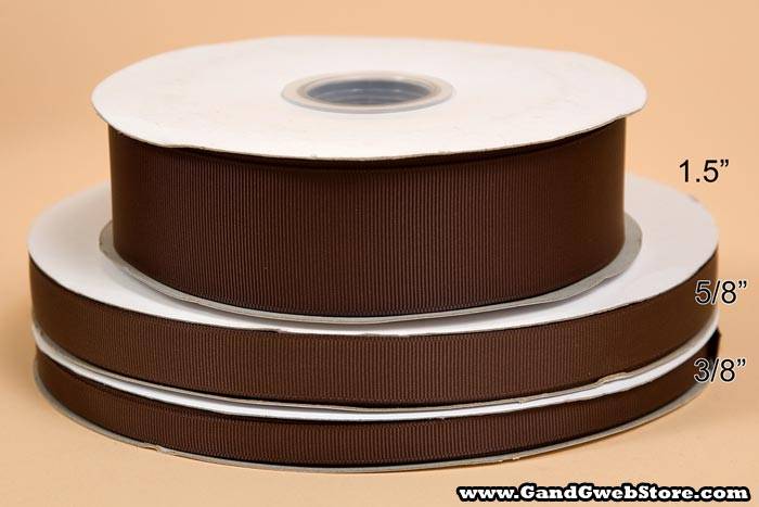 Grosgrain Ribbon Brown