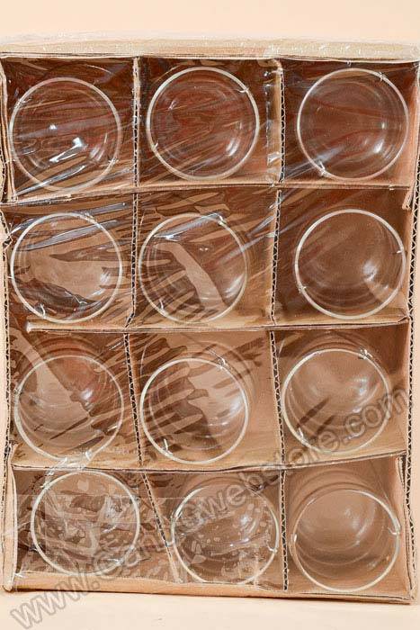 2.25&quot; X 3&quot; Glow Tea Light Hanger Clear Pkg/12