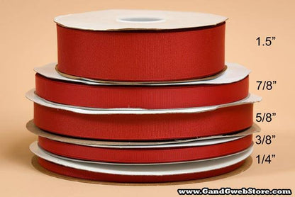 Grosgrain Ribbon Red