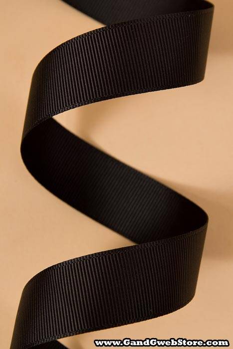 Grosgrain Ribbon Black