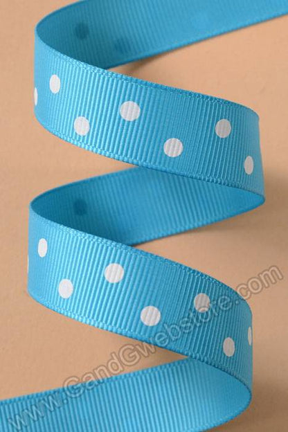 5/8" X 17yds Grosgrain Turquoise 