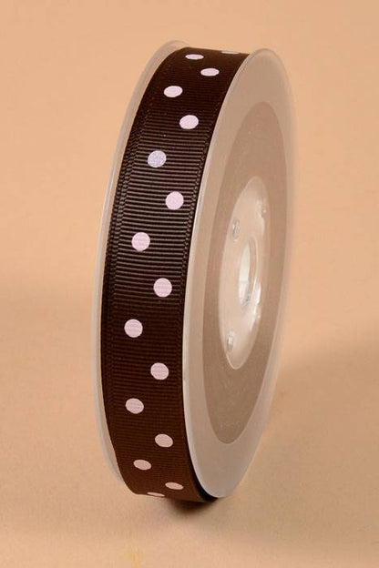 5/8" X 17yds Grosgrain Brown 