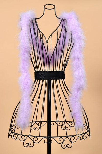 72" Feather Marabou Light Lavender Ea.