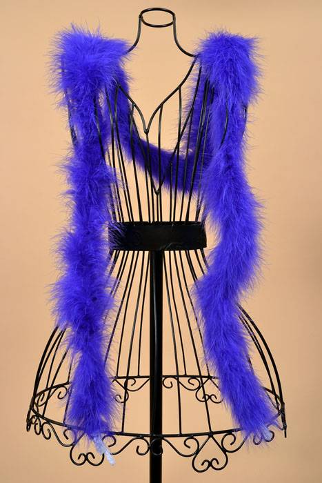 72" Feather Marabou Periwinkle Ea.