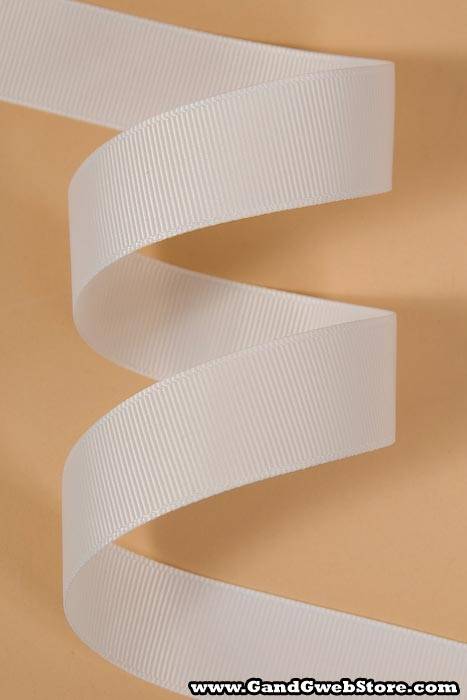 Grosgrain Ribbon White
