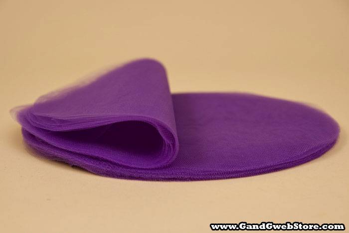 9" Round Tulle Purple Pkg/50