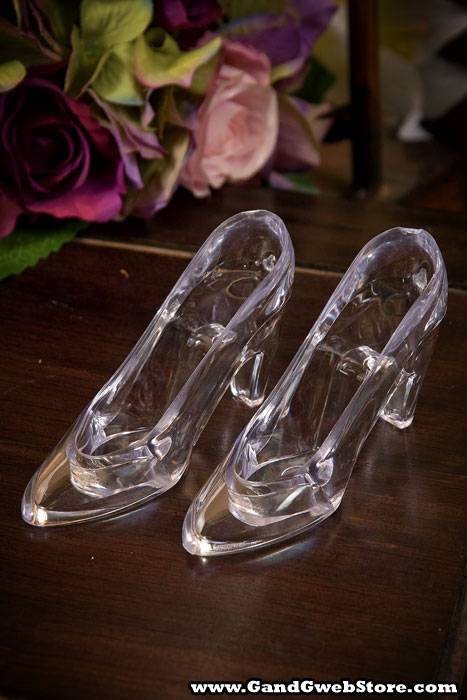 3.5" Acrylic Slipper Clear (Pkg/12)