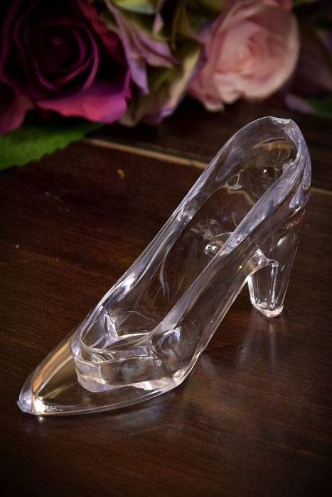3.5" Acrylic Slipper Clear (Pkg/12)