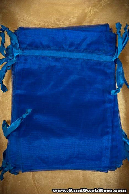 5" X 7" Organza Pouches Royal Blue Pkg/12