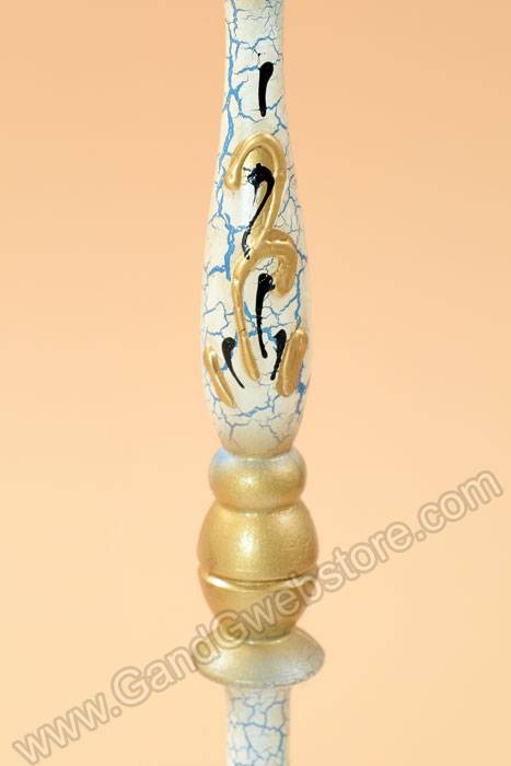 18" Man Mask W/stick Gold/red