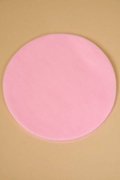 9" Round Tulle Pink Pkg/50