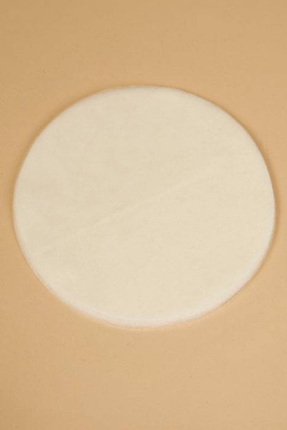 9" Round Tulle Ivory Pkg/50
