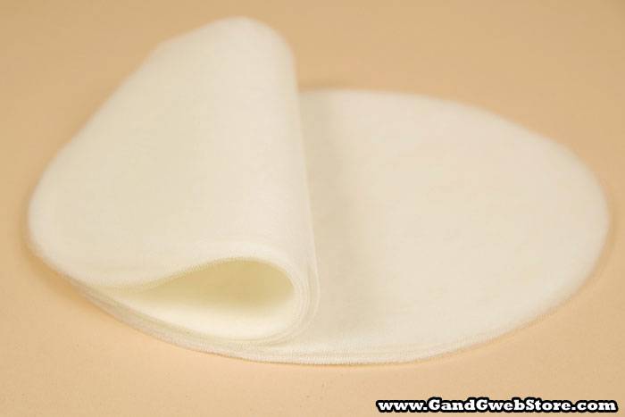 9" Round Tulle Ivory Pkg/50