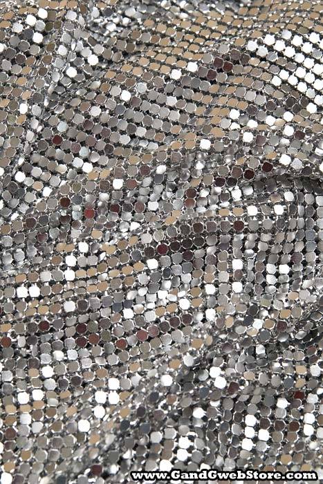 18&quot; X 55&quot; 4mm Metallic Cloth Silver
