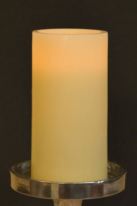 3" X 6" Flameless Candle Ivory