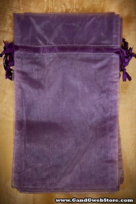 6 X 10" Organza Pouches Purple Pkg/12