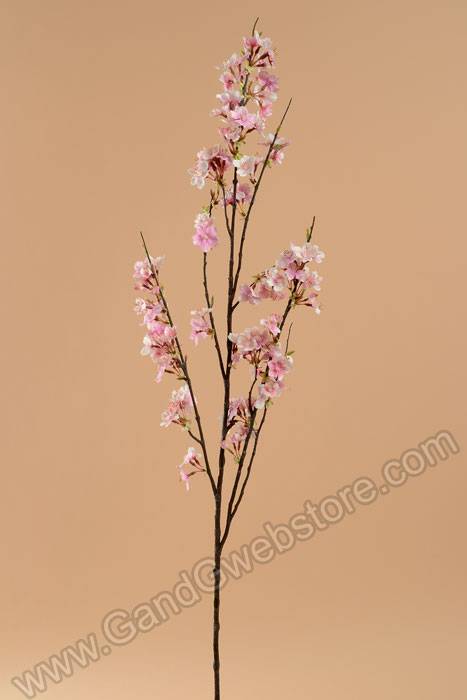 51" Silk Cherry Blossom Spray Pink/cream