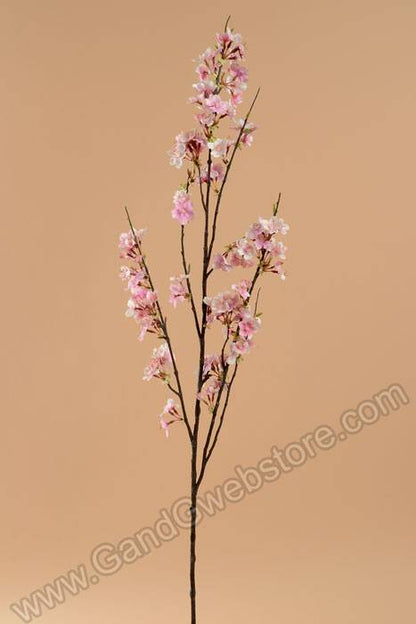 51" Silk Cherry Blossom Spray Pink/cream