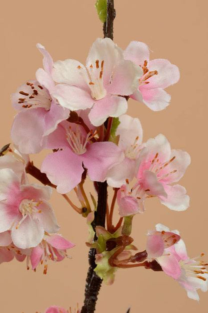 51" Silk Cherry Blossom Spray Pink/cream