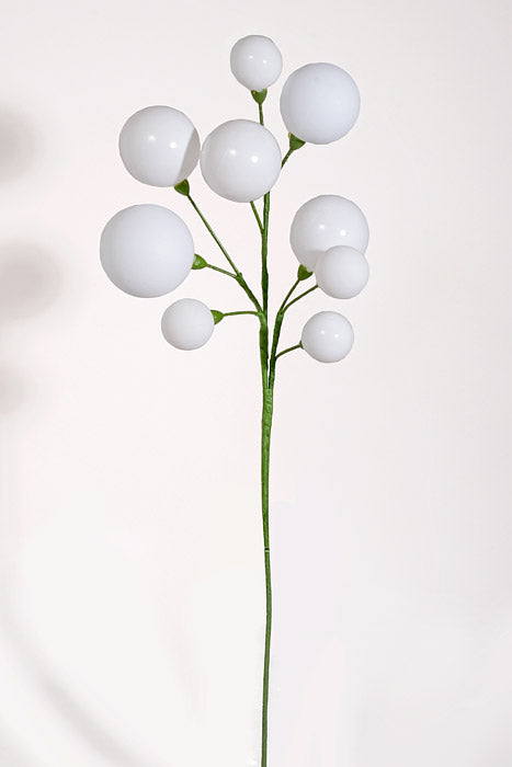 24" Shiny/Matte Ball Pick White