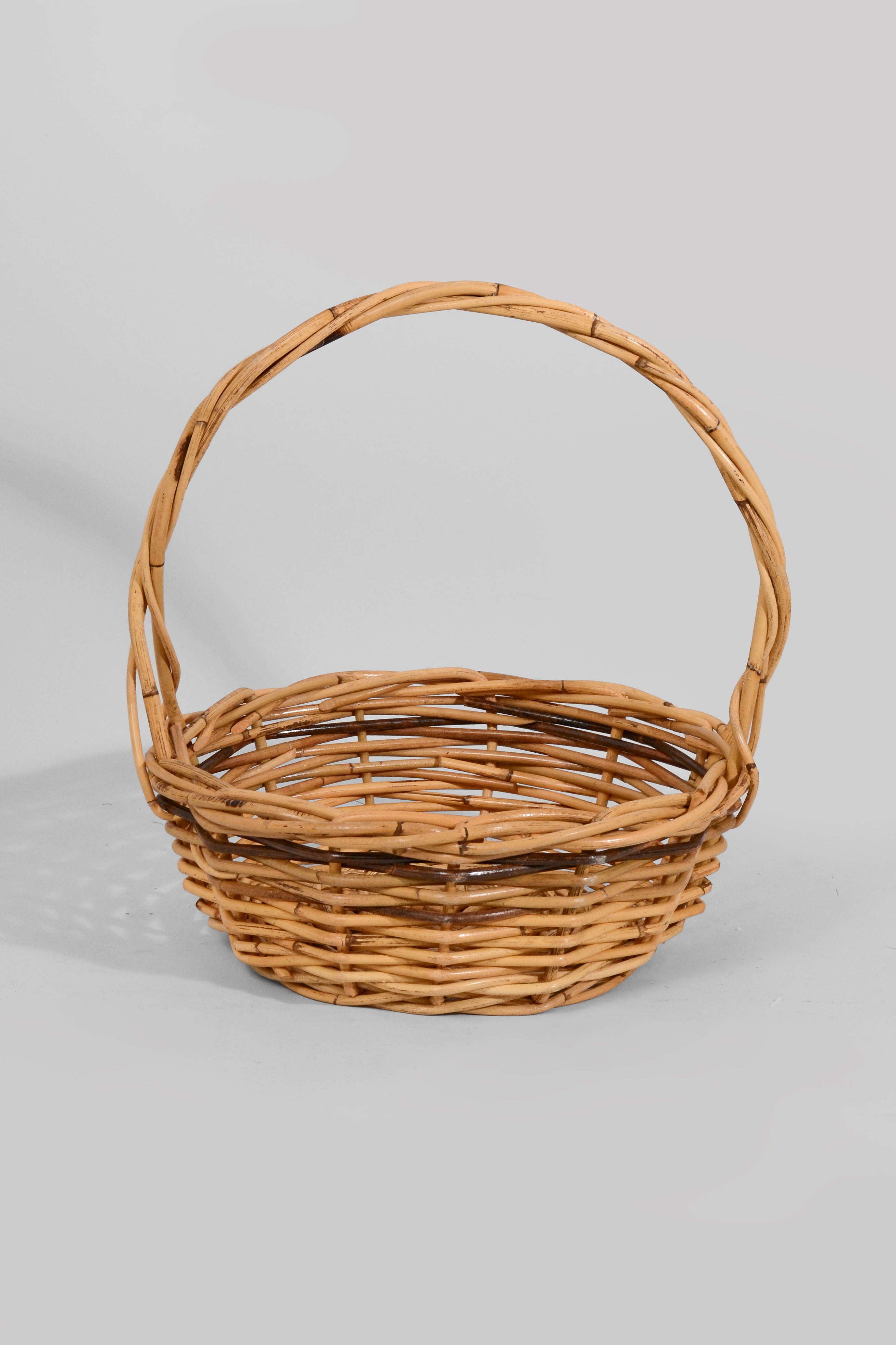 12.5" &amp; 14.5" Round Rattan St/2 Natural