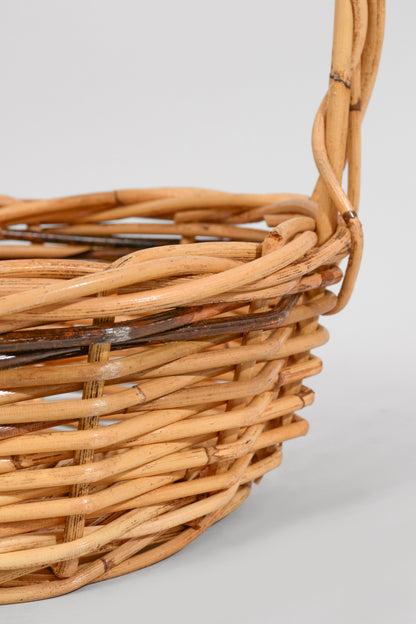 12.5" &amp; 14.5" Round Rattan St/2 Natural