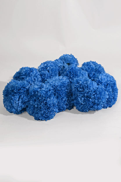 7" Silk Carnation Pick Blue Pkg/100