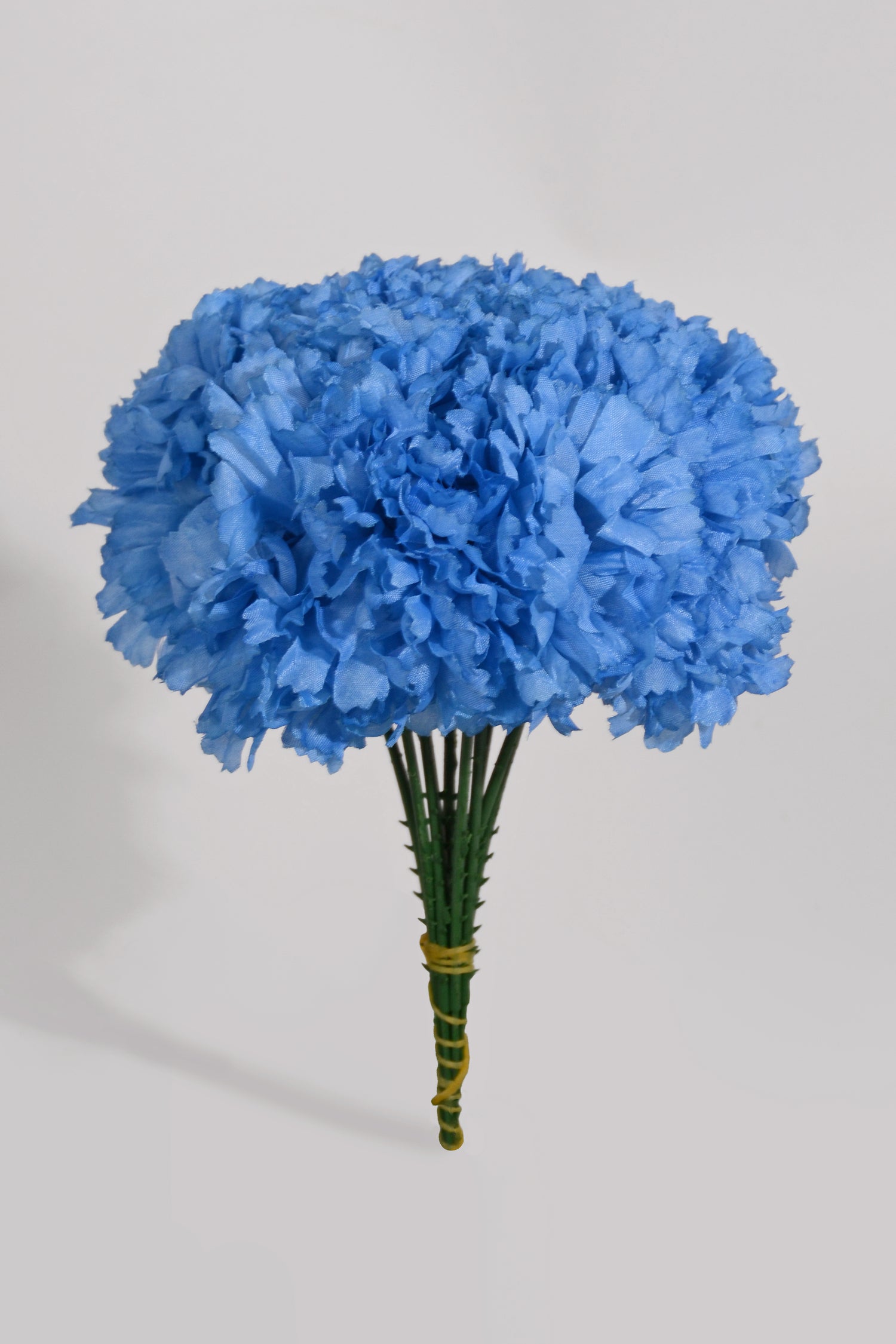 7" Silk Carnation Pick Blue Pkg/100