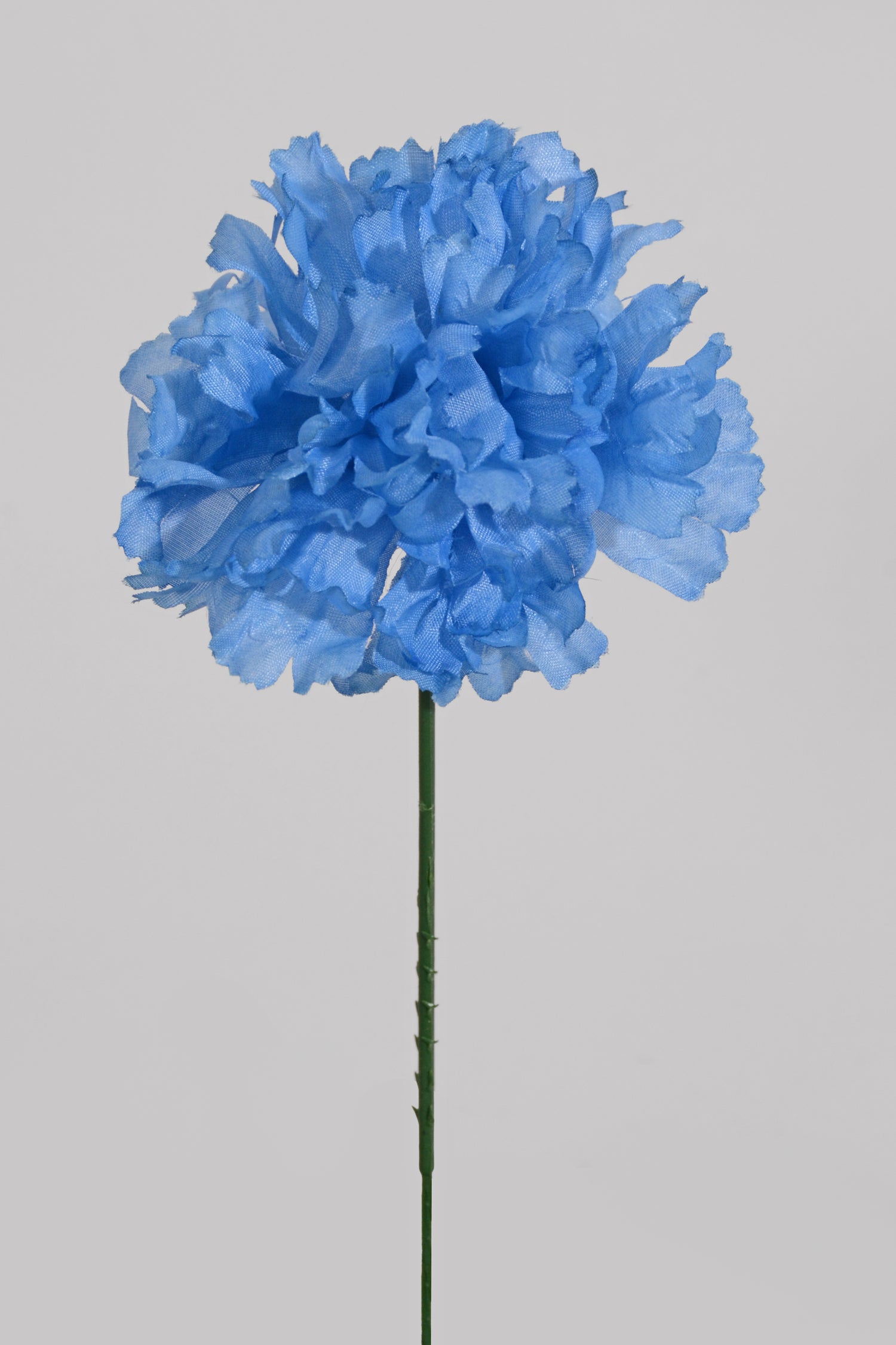 7" Silk Carnation Pick Blue Pkg/100
