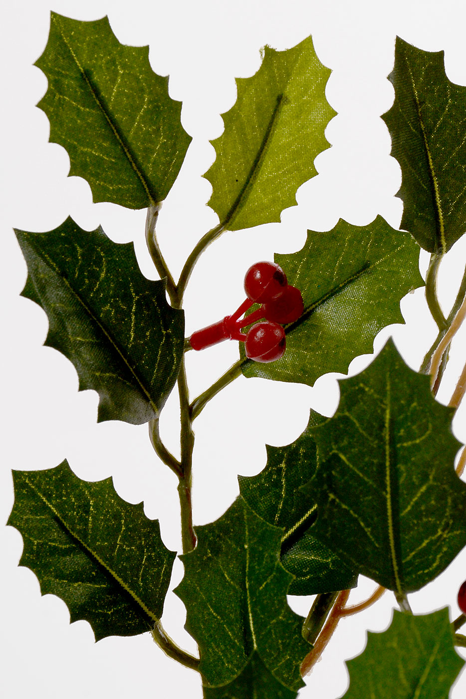 19" Mini Holly Spray Green Pkg/6