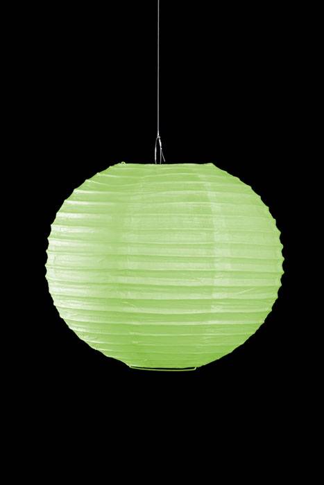 10" Round Paper Lantern Apple Green