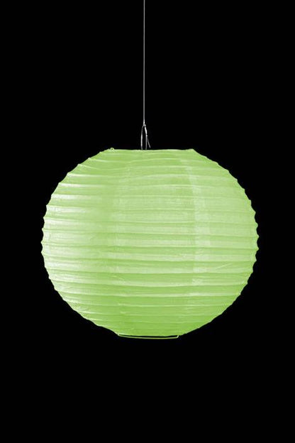 10" Round Paper Lantern Apple Green
