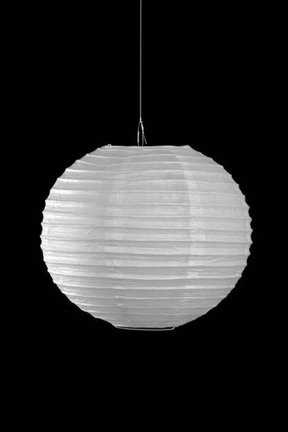 10&quot; Round Paper Lantern White
