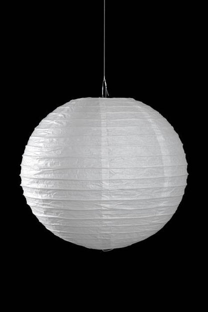 12&quot; Round Paper Lantern White