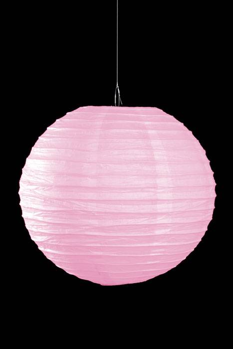 14" Round Paper Lantern Pink