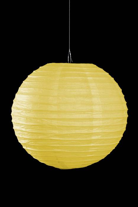14&quot; Round Paper Lantern Yellow