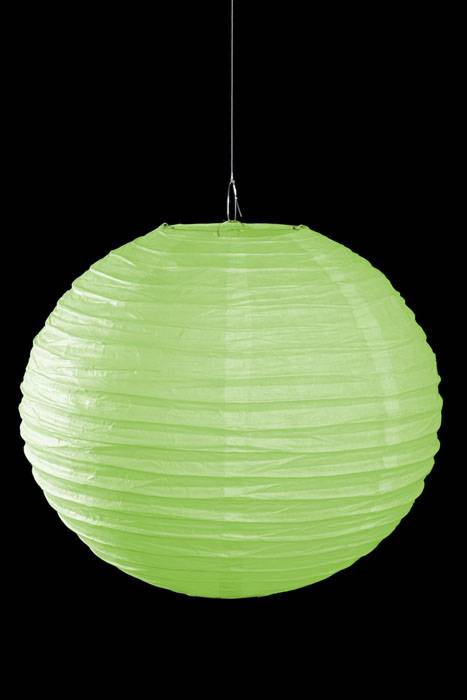 16&quot; Round Paper Lantern Apple Green