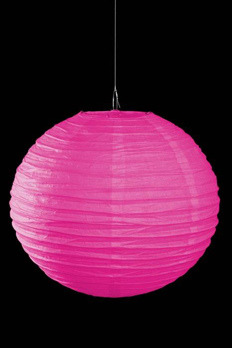 16&quot; Round Paper Lantern Fuchsia