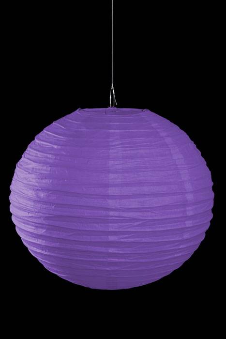 16" Round Paper Lantern Purple