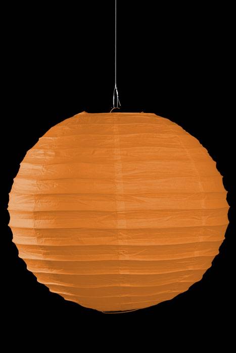18" Round Paper Lantern Orange