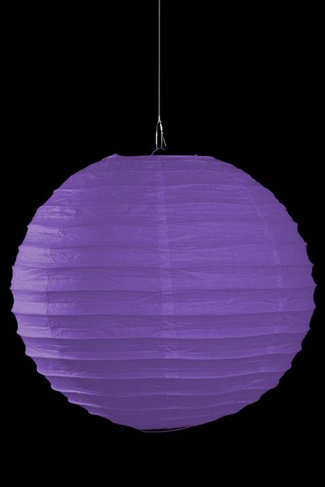 18" Round Paper Lantern Purple